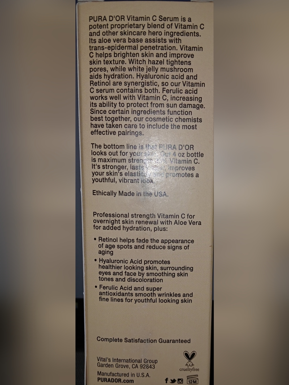 20% Vitamin C Serum - Orange Bottle Brightening Facial Oil - Picture 3 of 5